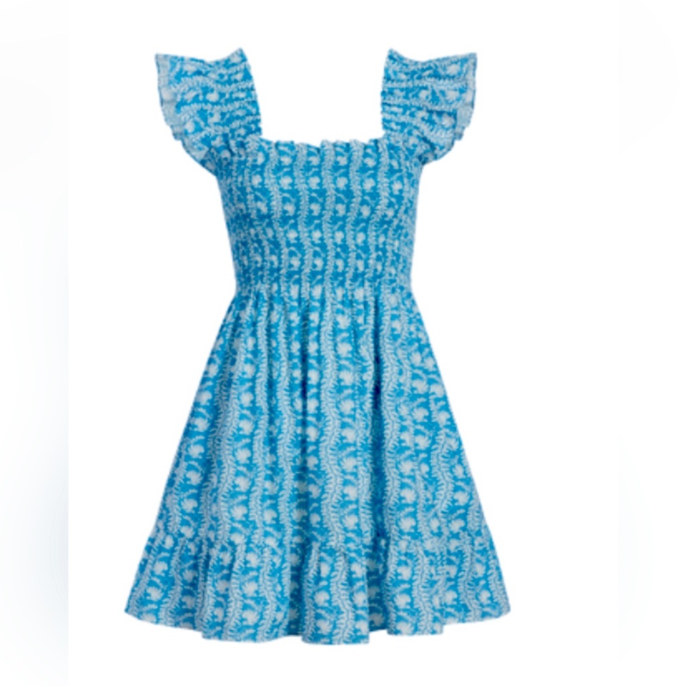 Hillhouse elizabeth nap dress trailing vine blue